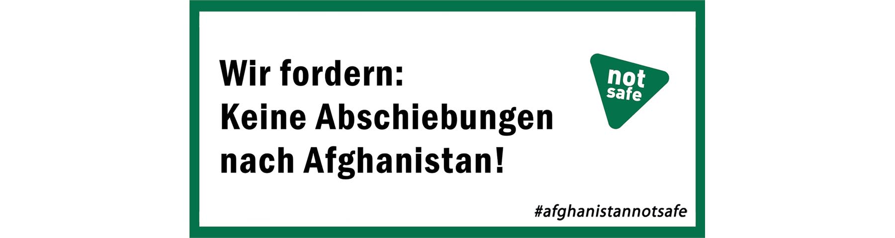 Keine Abschiebungen nach Afghanistan!