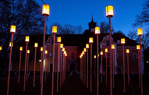 Projekt Leuchtenfeld - Schloss Blumenthal